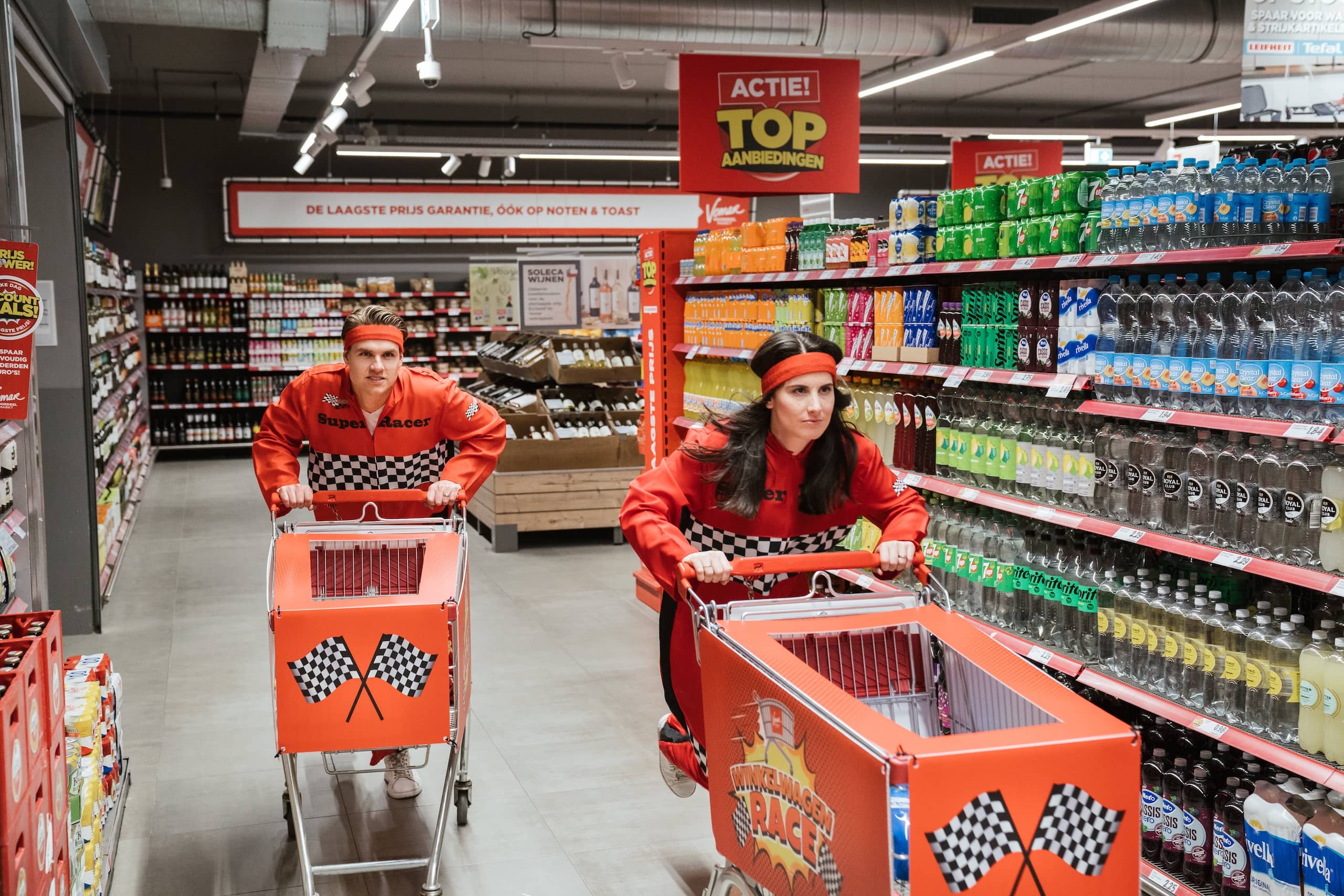 Vomar – Winkelwagenrace | 1 april met volle karretjes